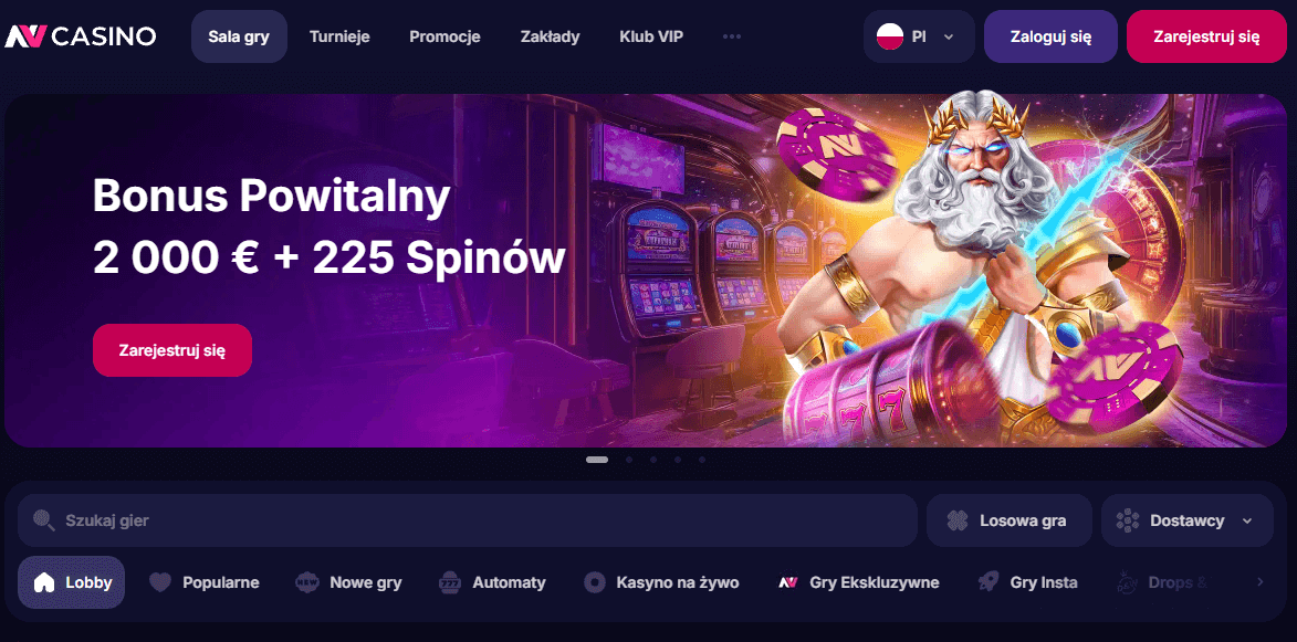 nvcasino bonus powitalny