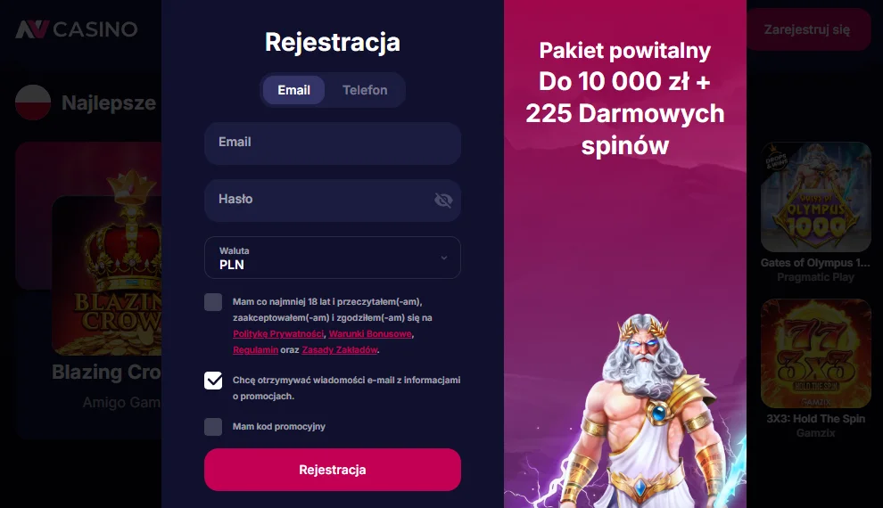 nvcasino logowanie